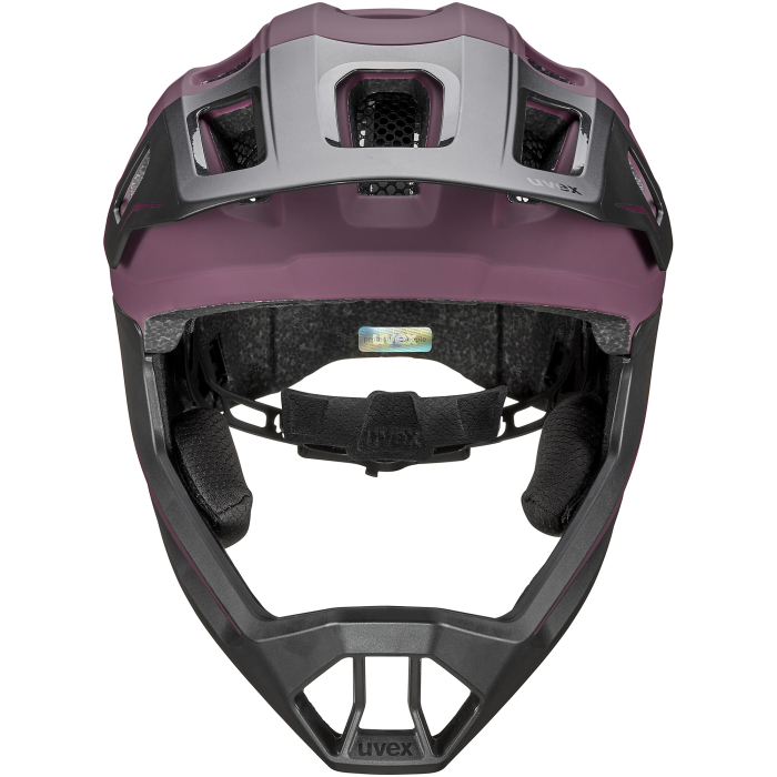 Uvex React jr. fullface Black-White Matt 52-56cm